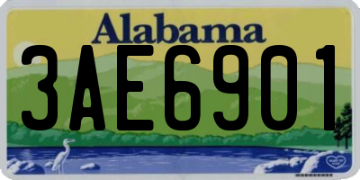 AL license plate 3AE6901