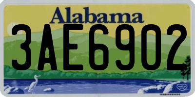 AL license plate 3AE6902