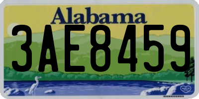 AL license plate 3AE8459