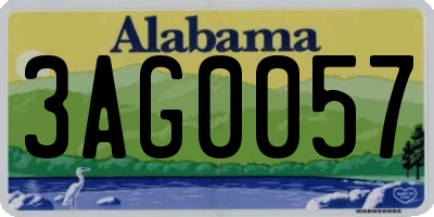 AL license plate 3AG0057