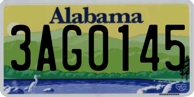 AL license plate 3AG0145