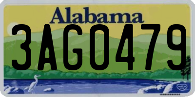 AL license plate 3AG0479
