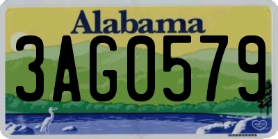 AL license plate 3AG0579