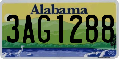 AL license plate 3AG1288