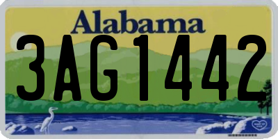 AL license plate 3AG1442