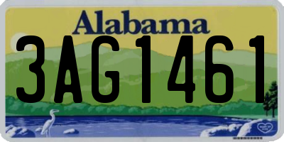 AL license plate 3AG1461