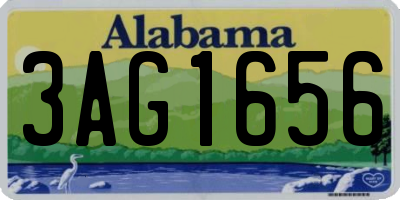 AL license plate 3AG1656