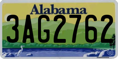 AL license plate 3AG2762
