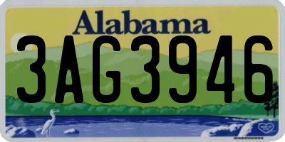 AL license plate 3AG3946