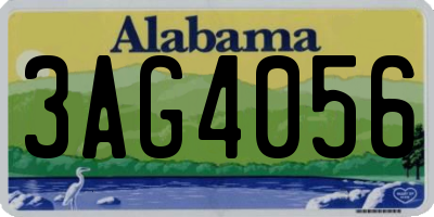 AL license plate 3AG4056