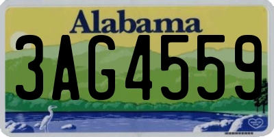AL license plate 3AG4559