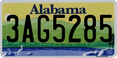AL license plate 3AG5285