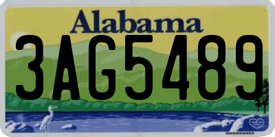 AL license plate 3AG5489
