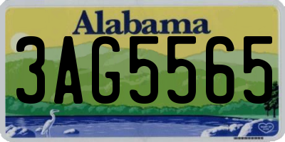 AL license plate 3AG5565