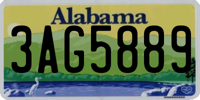 AL license plate 3AG5889