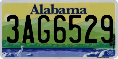 AL license plate 3AG6529