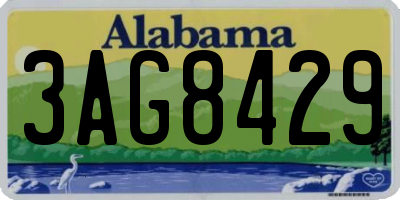 AL license plate 3AG8429