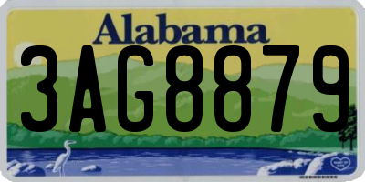 AL license plate 3AG8879