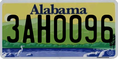 AL license plate 3AH0096
