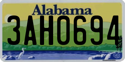 AL license plate 3AH0694