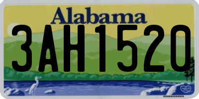 AL license plate 3AH1520
