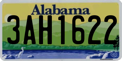 AL license plate 3AH1622