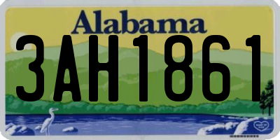 AL license plate 3AH1861