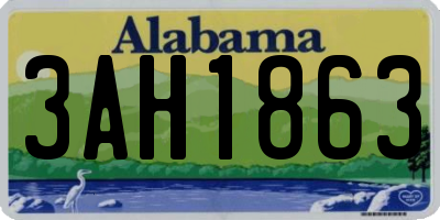 AL license plate 3AH1863