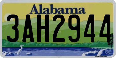 AL license plate 3AH2944