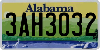 AL license plate 3AH3032