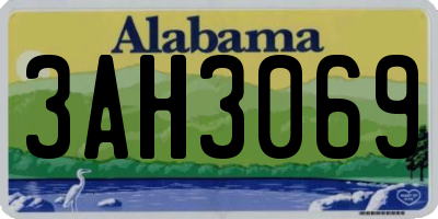 AL license plate 3AH3069