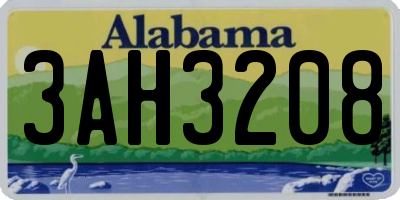 AL license plate 3AH3208