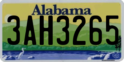 AL license plate 3AH3265