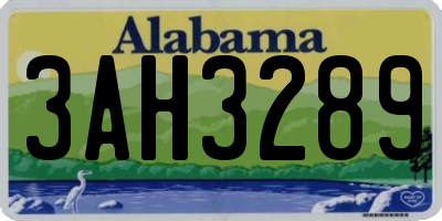 AL license plate 3AH3289