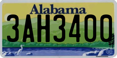 AL license plate 3AH3400