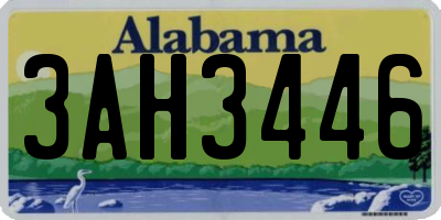 AL license plate 3AH3446