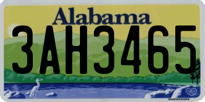 AL license plate 3AH3465