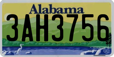 AL license plate 3AH3756