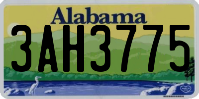 AL license plate 3AH3775