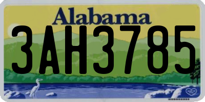 AL license plate 3AH3785