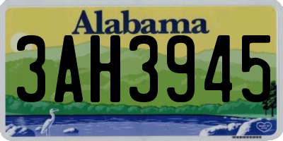 AL license plate 3AH3945