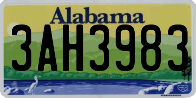 AL license plate 3AH3983