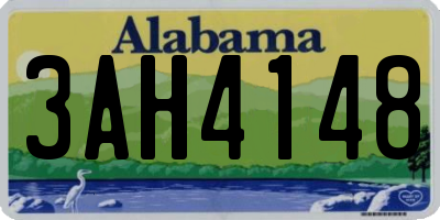 AL license plate 3AH4148