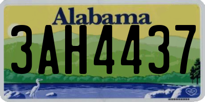 AL license plate 3AH4437