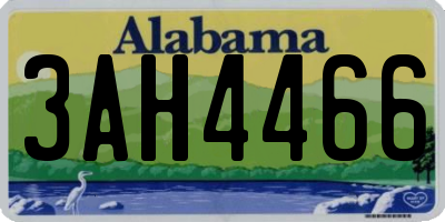 AL license plate 3AH4466