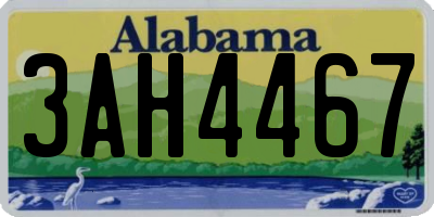AL license plate 3AH4467