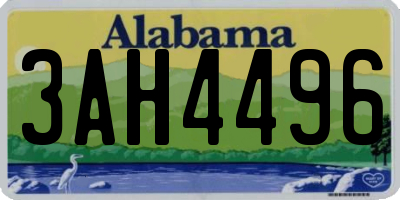 AL license plate 3AH4496
