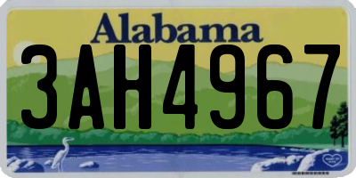 AL license plate 3AH4967