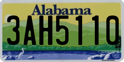 AL license plate 3AH5110