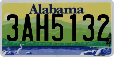 AL license plate 3AH5132
